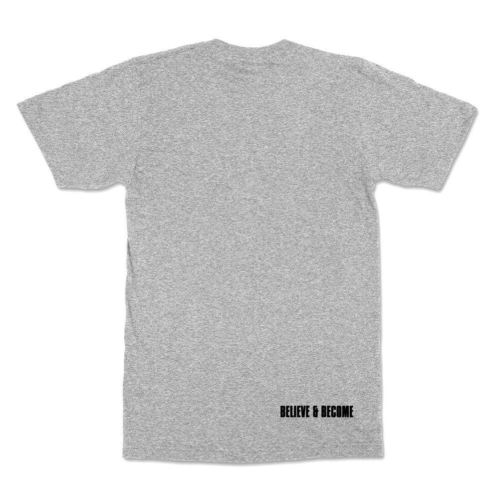 Gradu8 Script logo T-shirt - Heather Grey