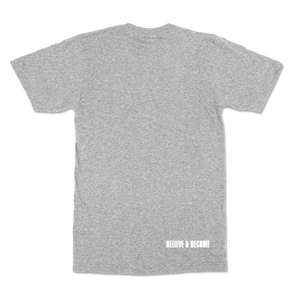 Gradu8 Script logo T-shirt - Heather Grey