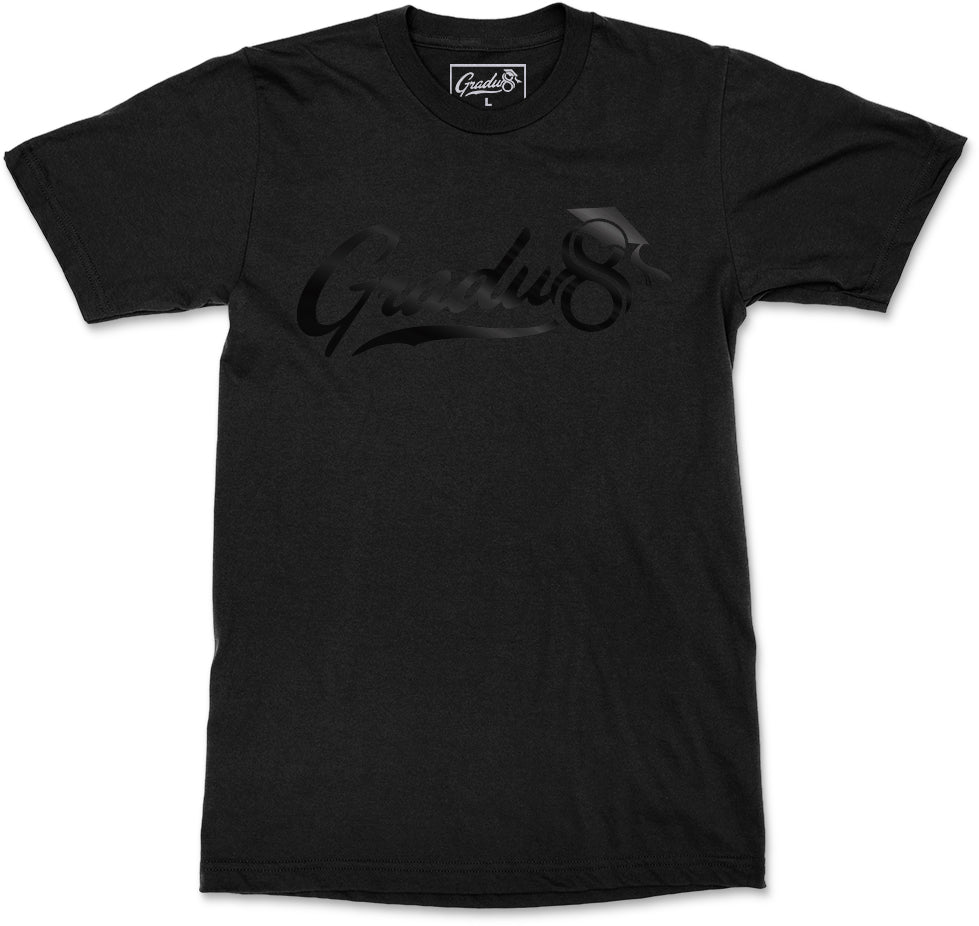 Gradu8 Script logo T-shirt - Black