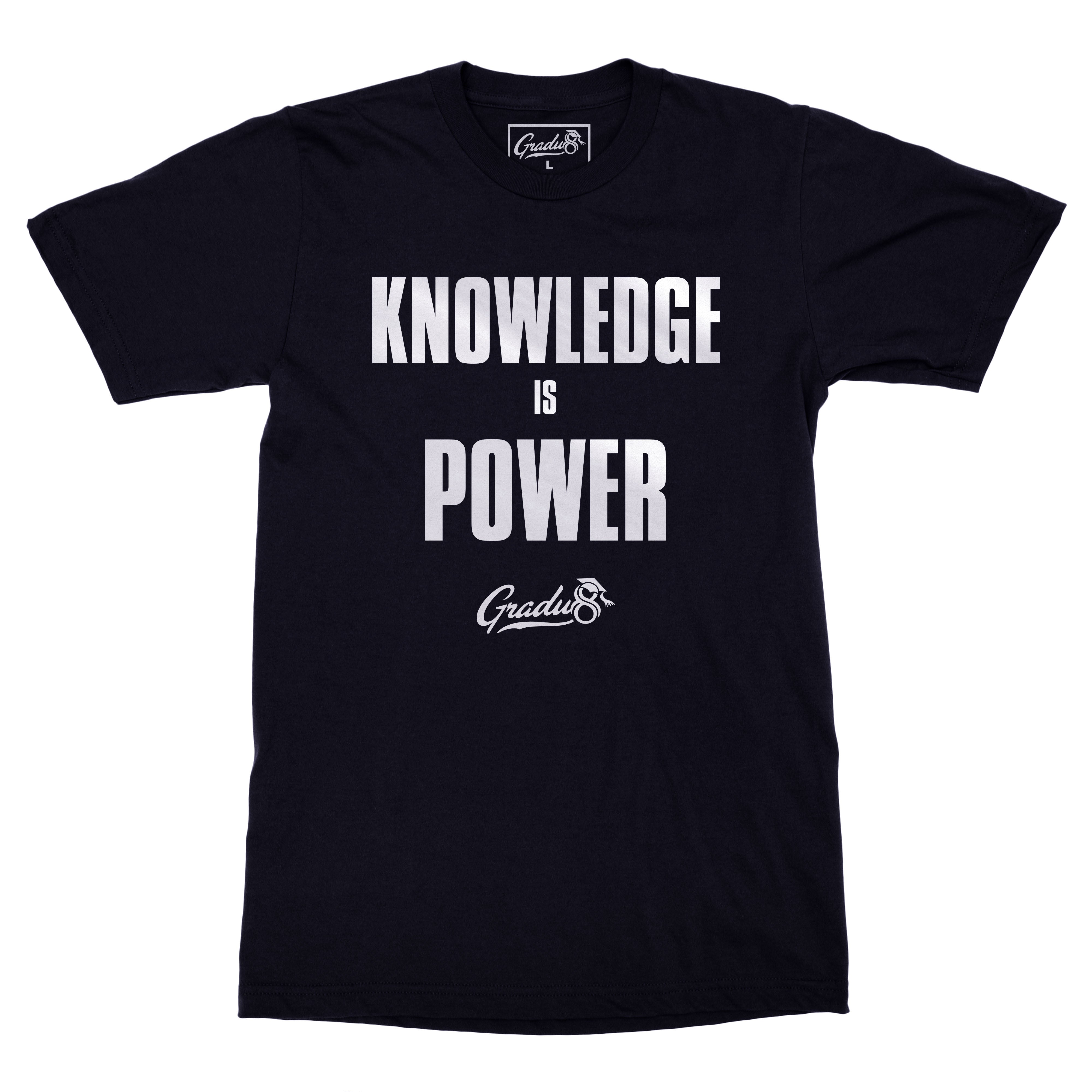 Knowledge Is Power - Navy Blue
