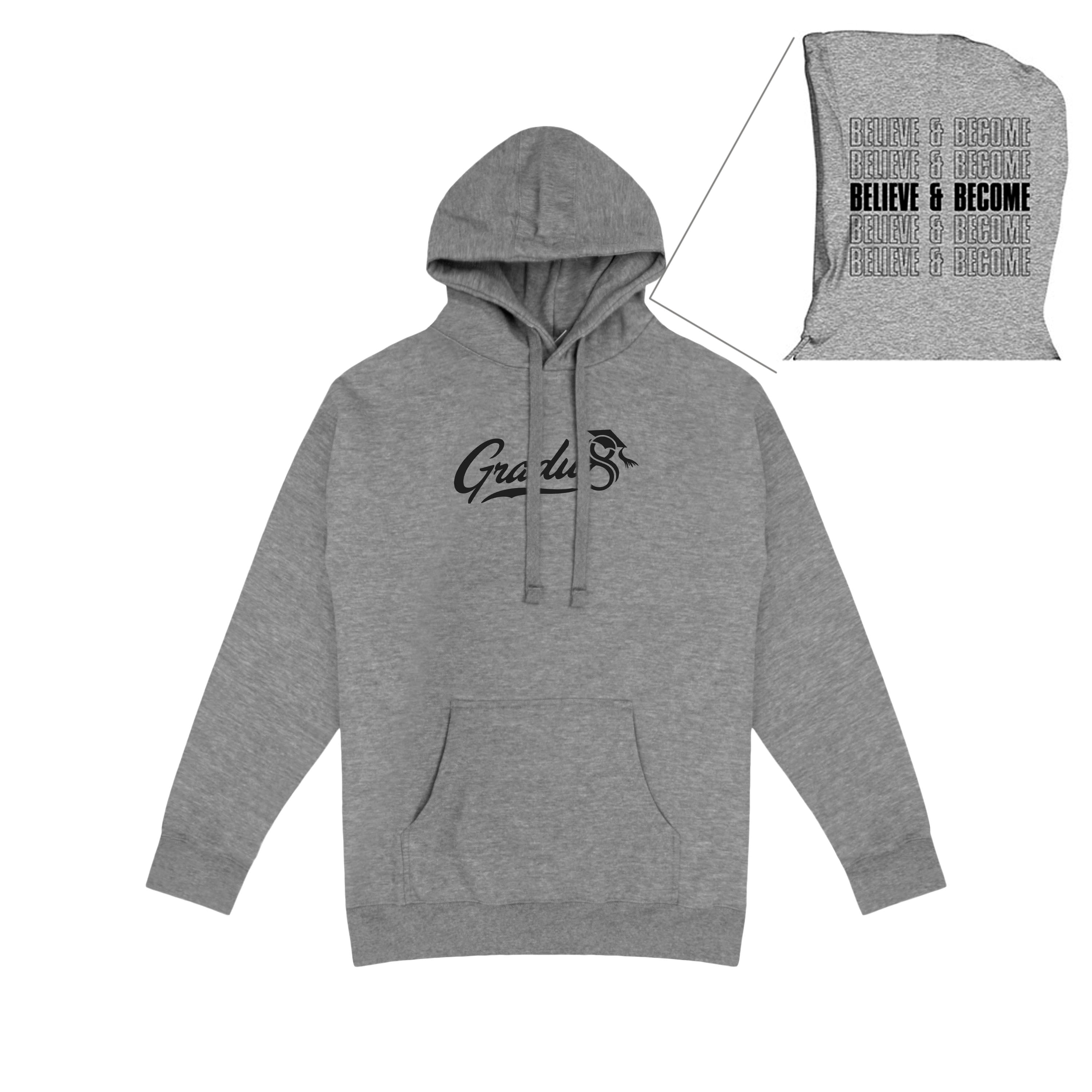 Official Gradu8 Premium Hoodie - Carbon Grey