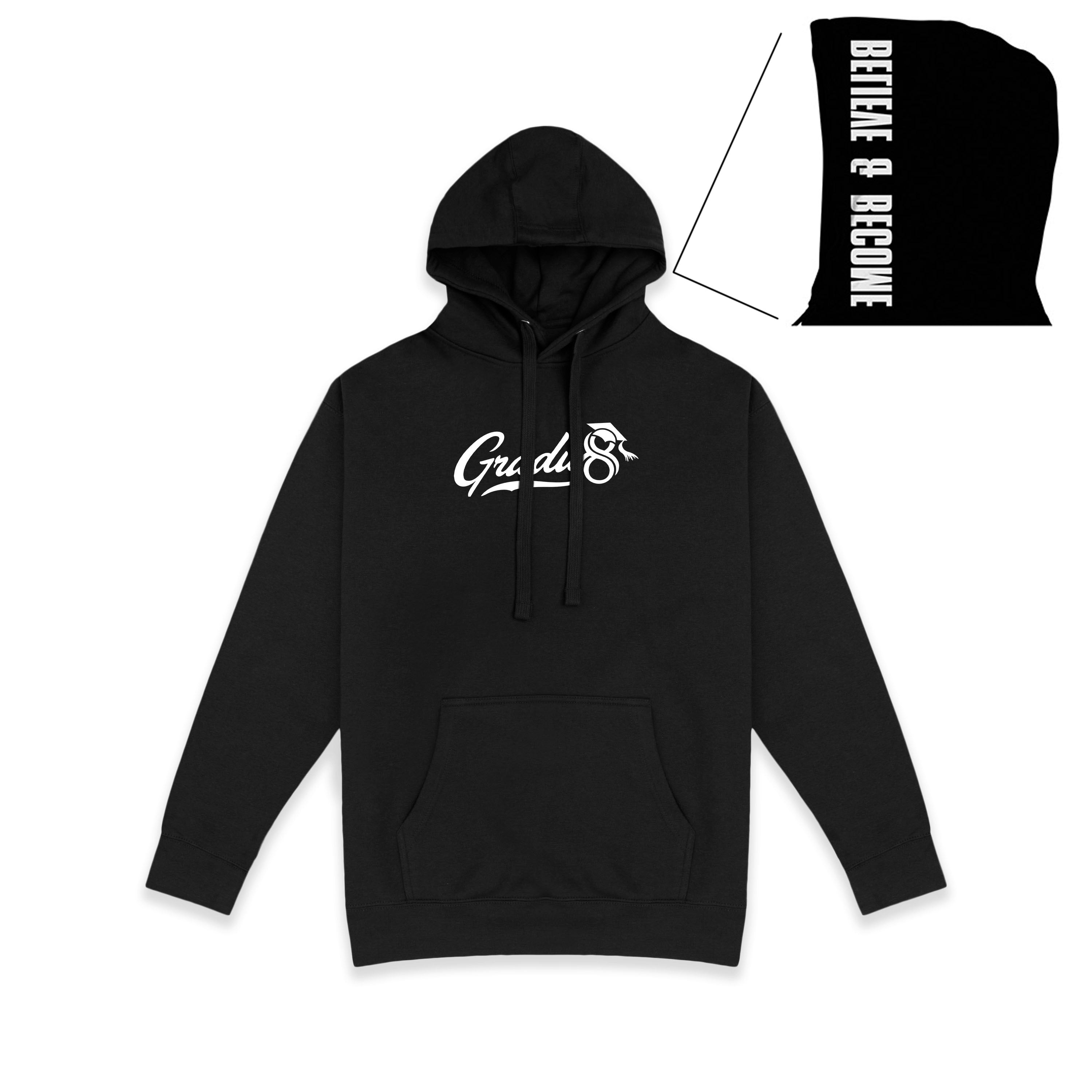 Official Gradu8 Premium Hoodie - Black