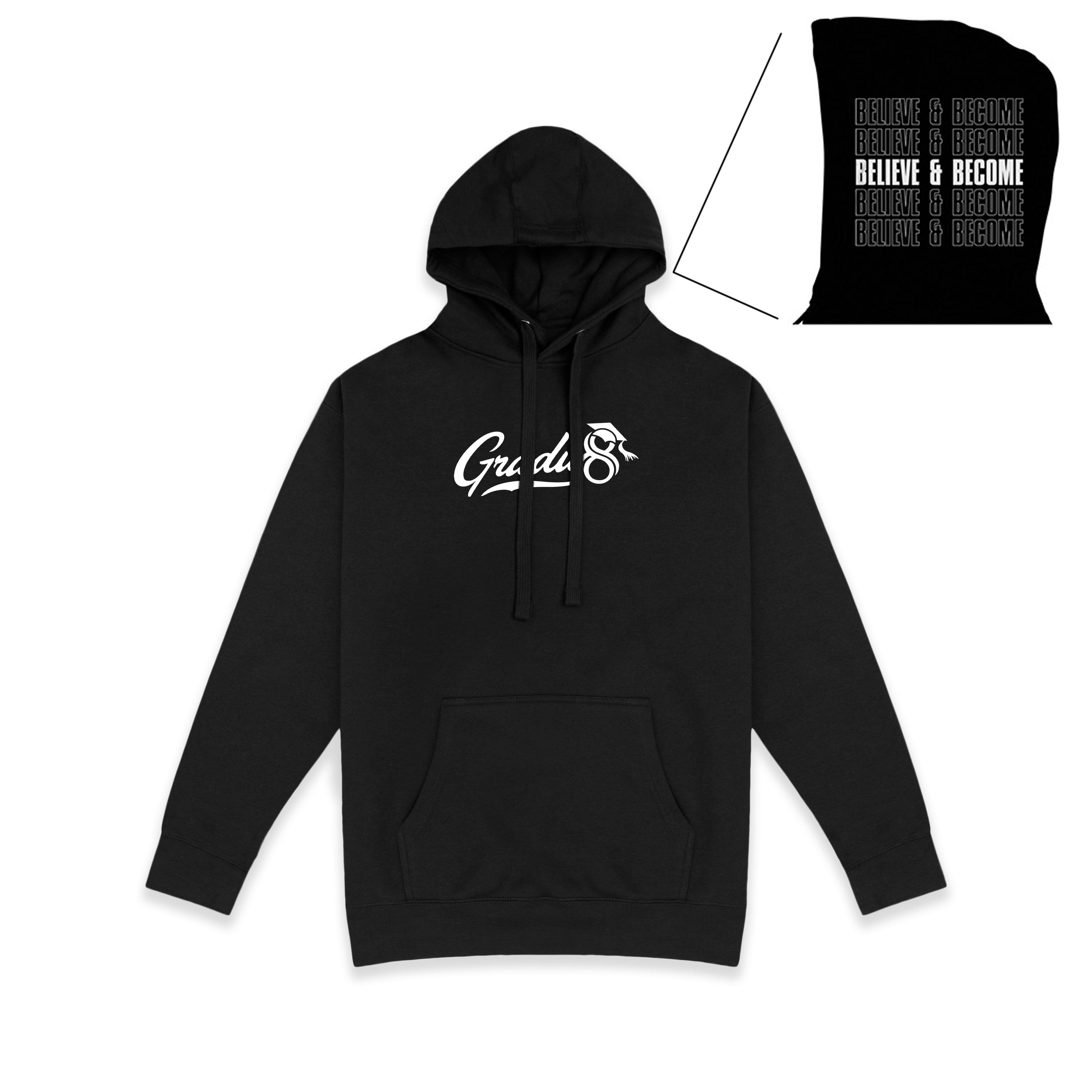 Official Gradu8 Premium Hoodie - Black