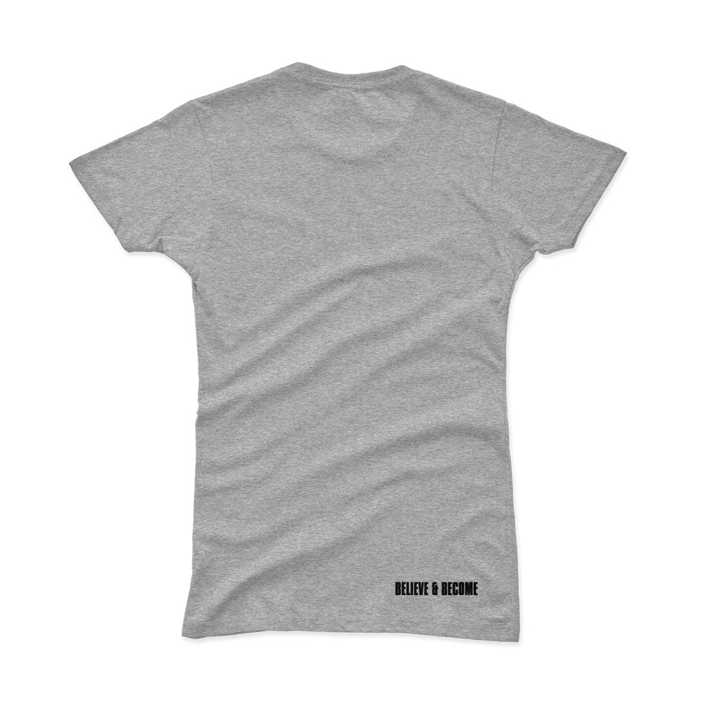 Women's Gradu8 Script Logo Premium T-shirt - Heather Gray