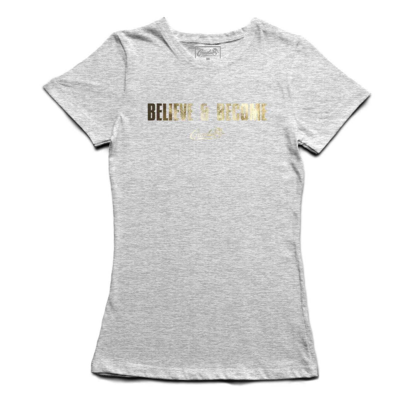 Women's Original Believe & Become T-shirt - Heather grey