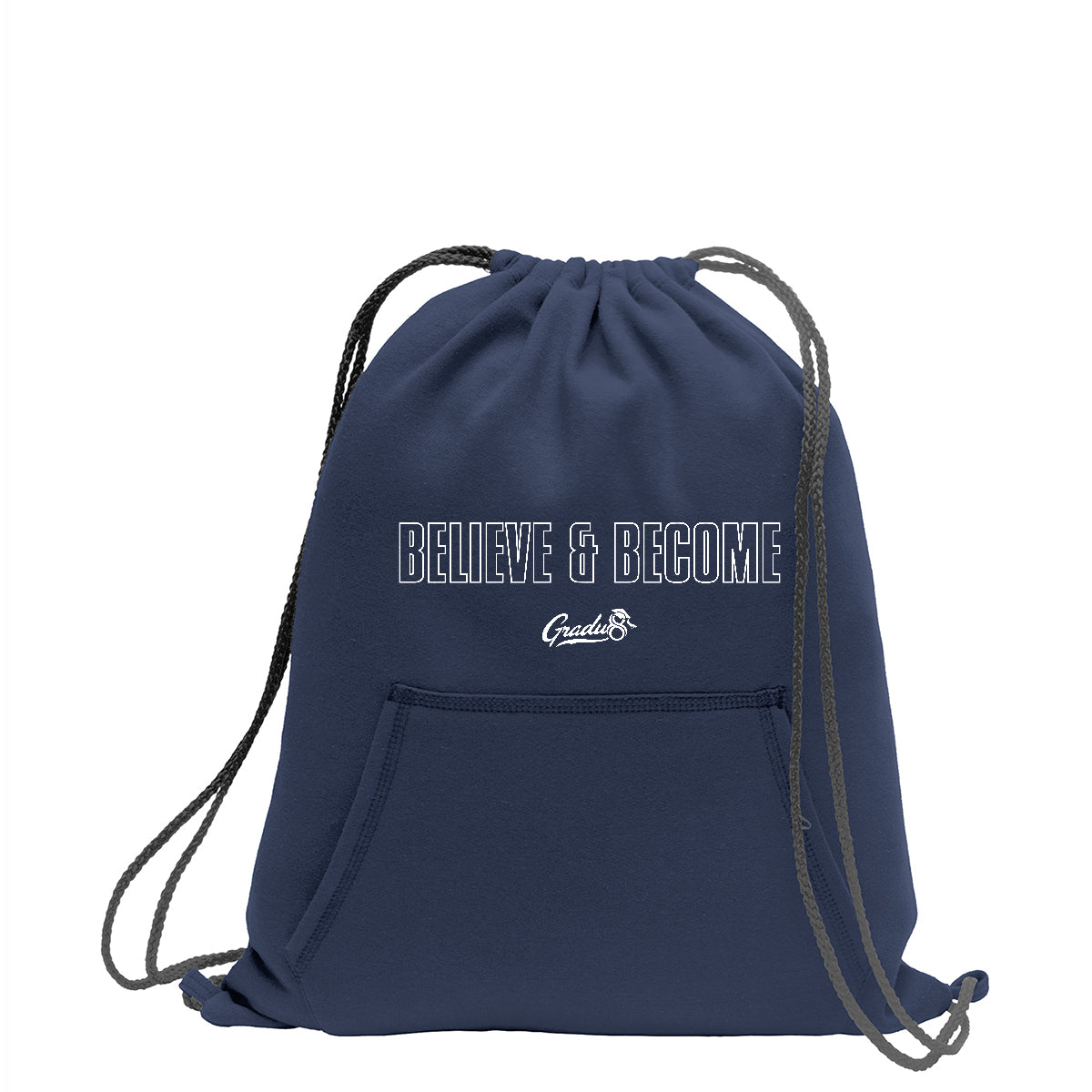 Believe And Become Core Fleece Bag - Navy Blue