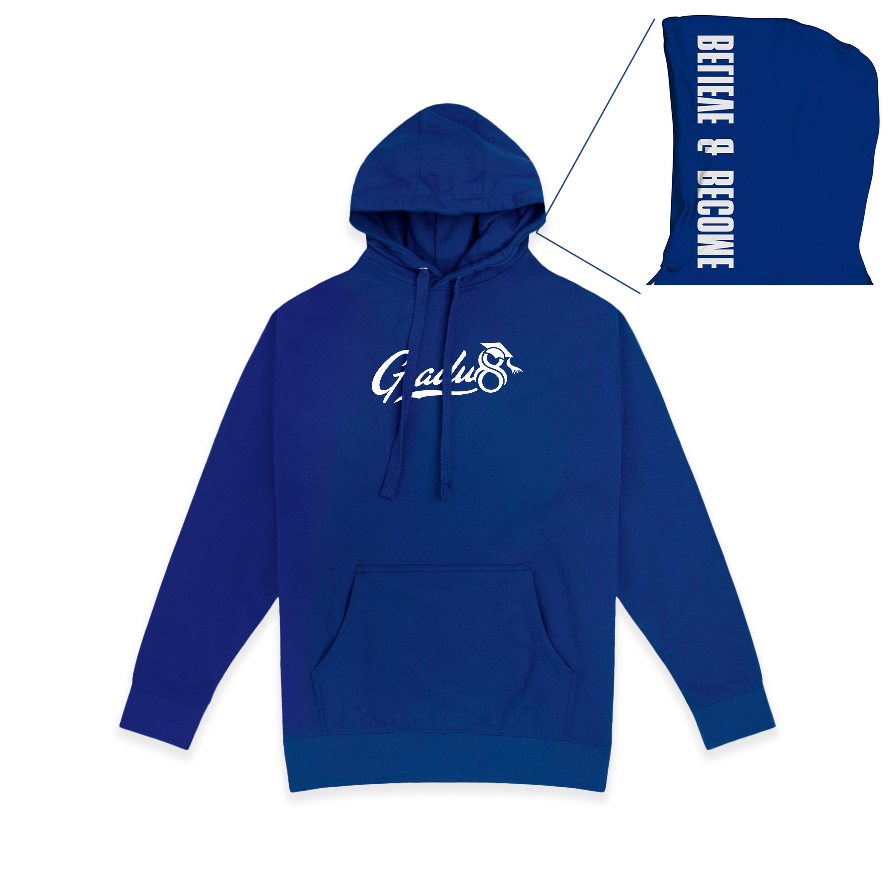 Official Gradu8 Premium Hoodie - Royal Blue