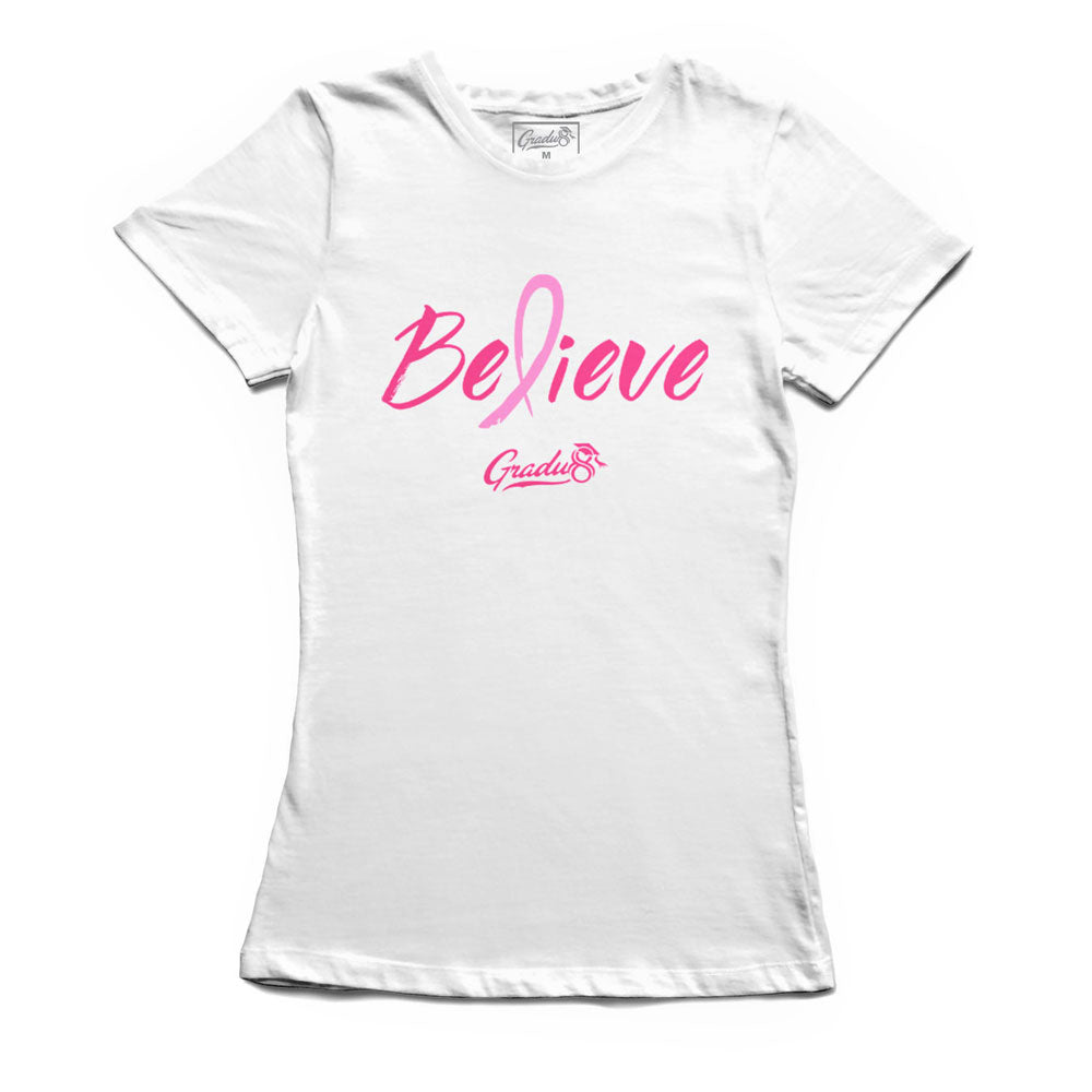 Believe: Women's Breast Cancer Awareness Crew T-shirt