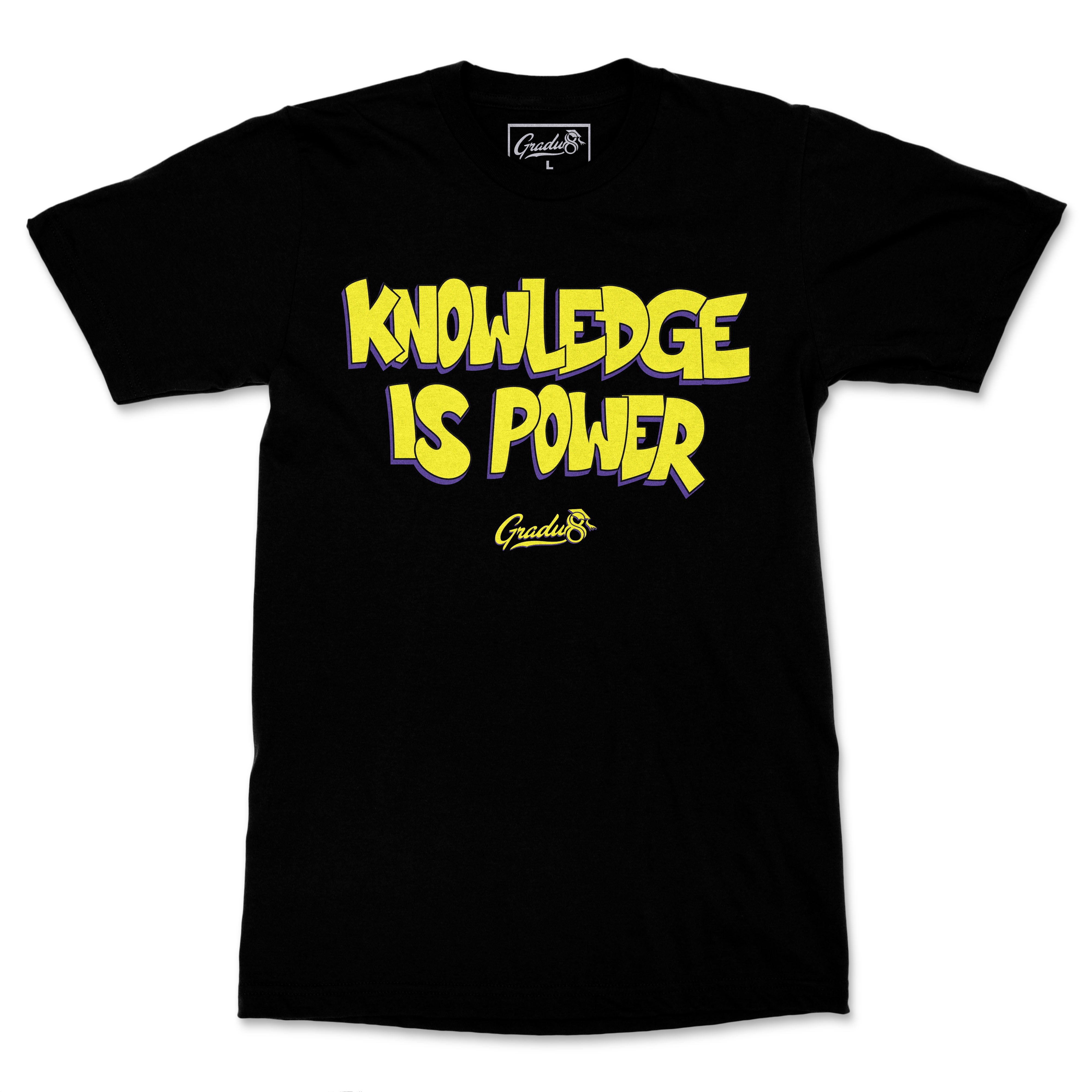 Knowledge Is Power Premium T-shirt - Black