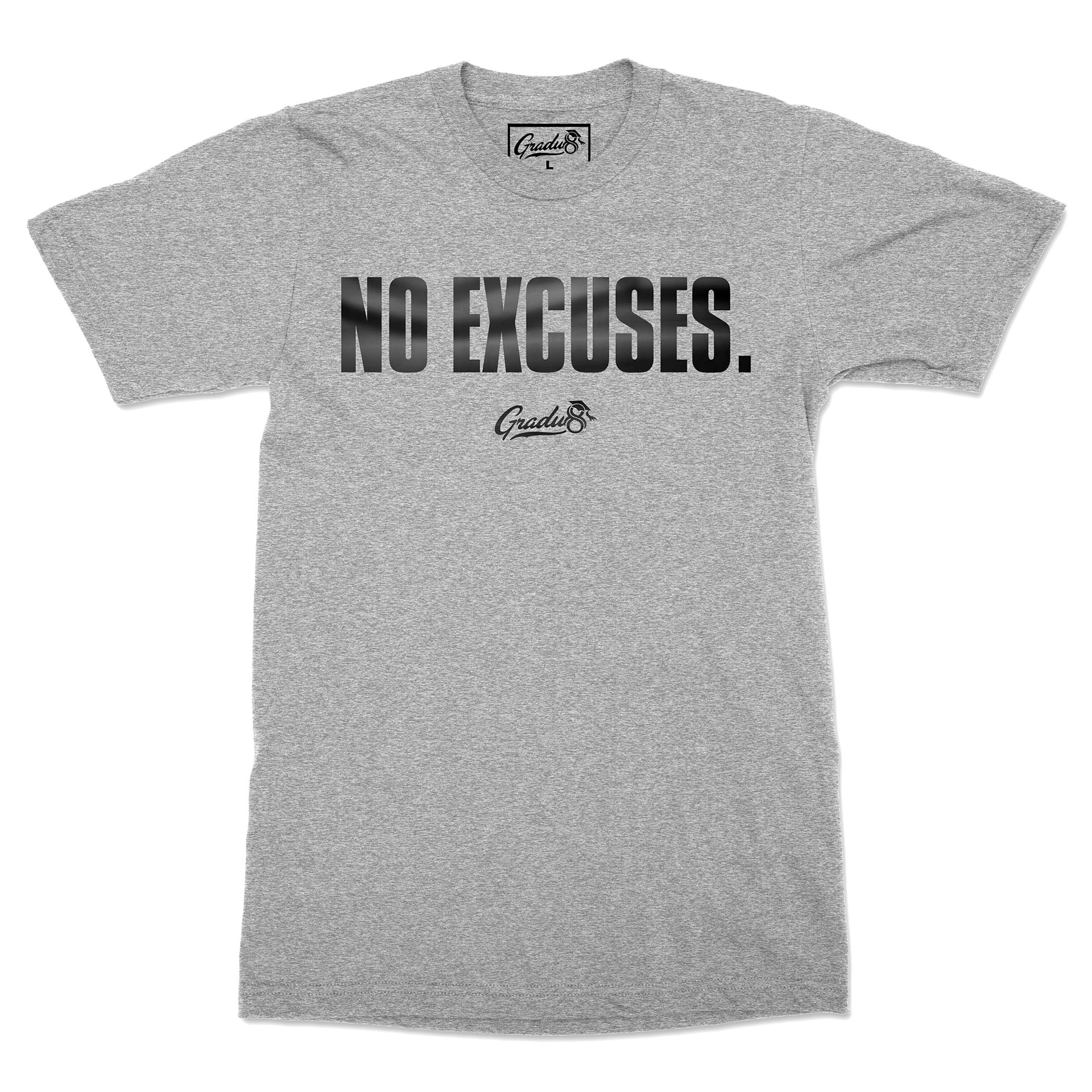 No Excuses Premium T-shirt - Heather Grey