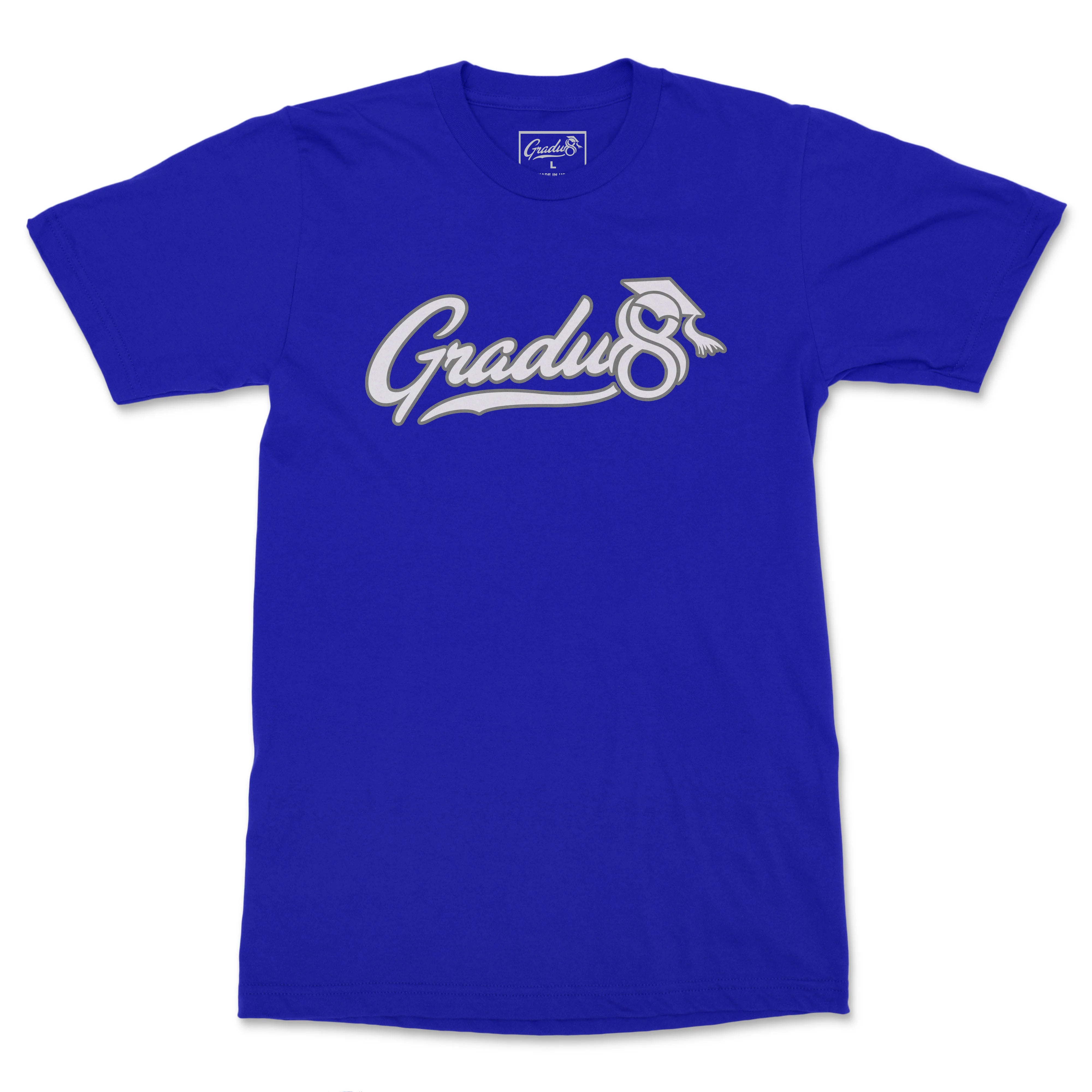 Gradu8 Metallic border Premium T-shirt - Royal Blue
