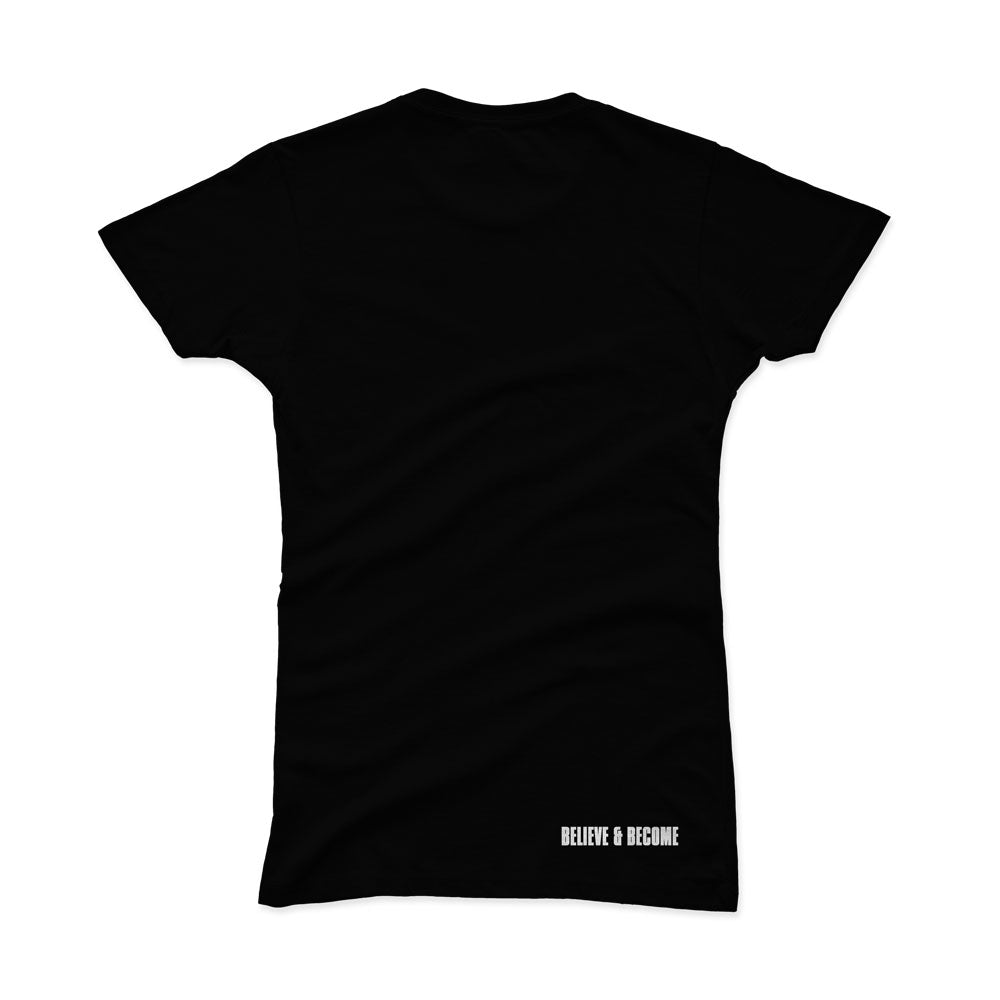 Women's Gradu8 Script Logo Premium T-shirt - Black