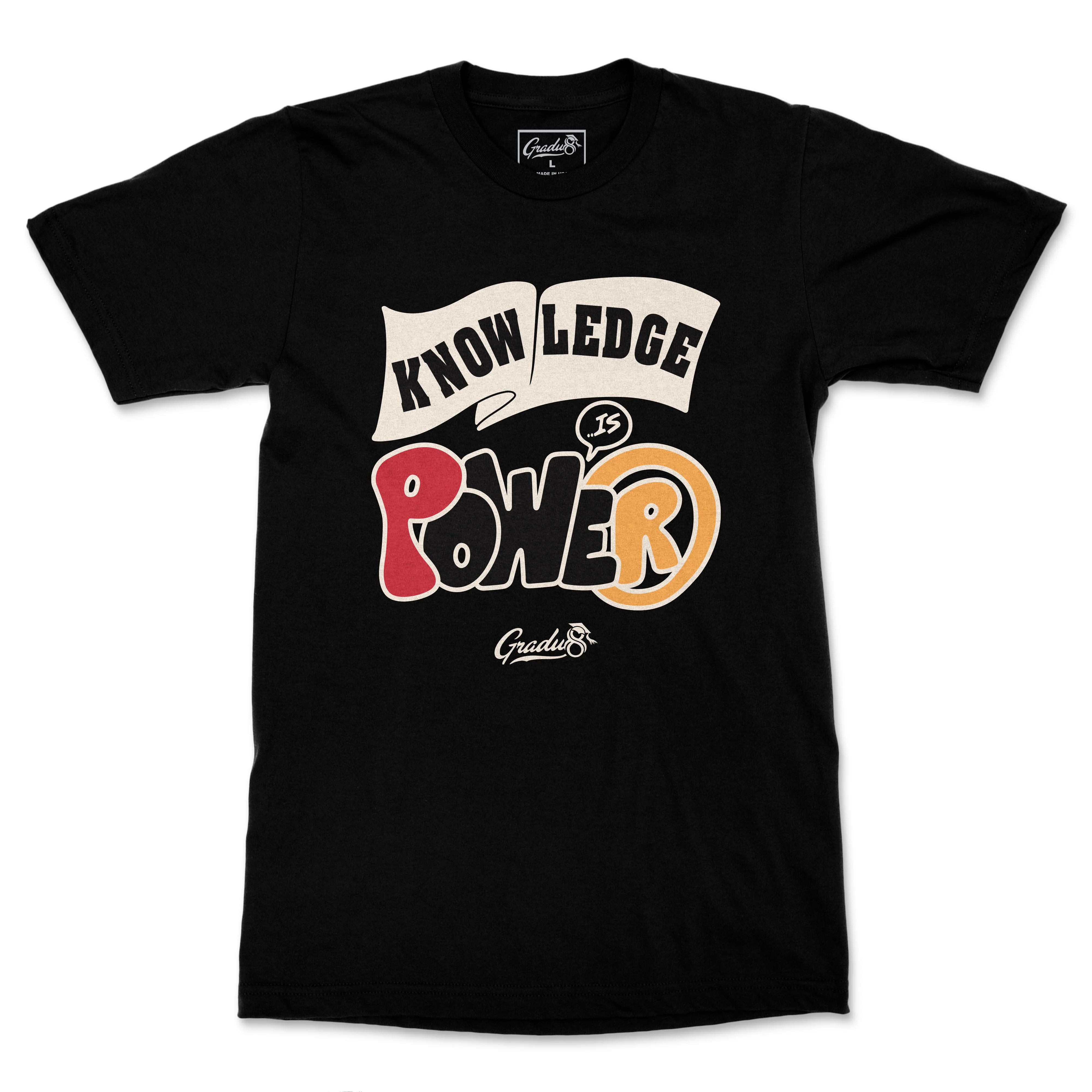 Knowledge Is Power Black Premium T-shirt