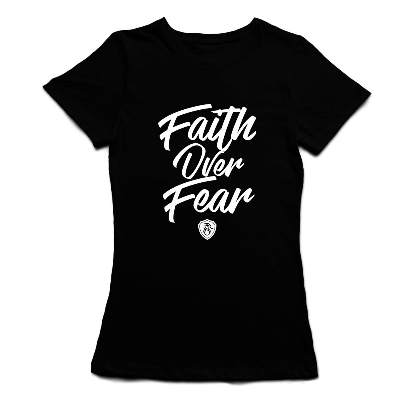 Women's Faith Over Fear Premium T-shirt - Black
