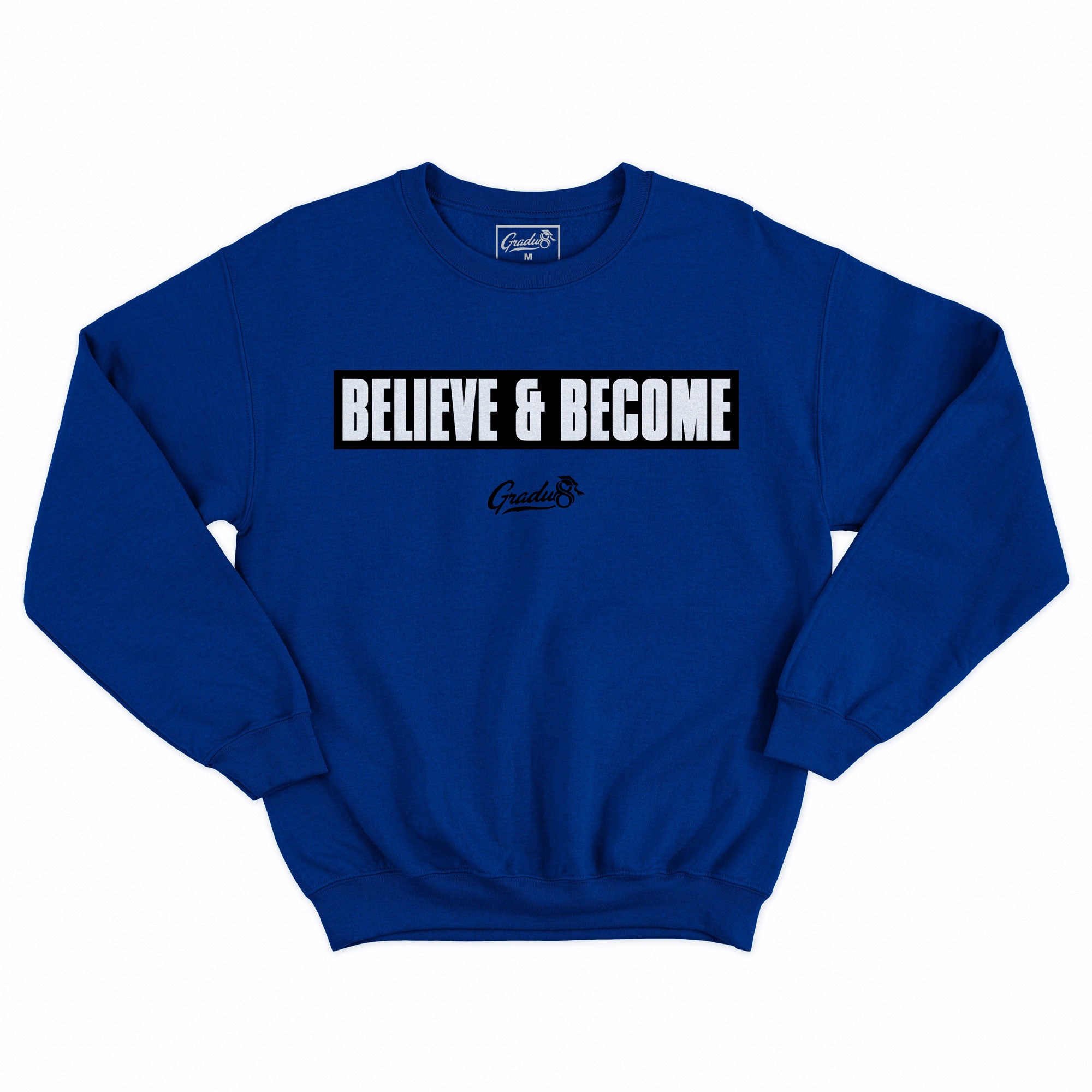 Believe And Become Black Label Premium Crew Neck Sweatshirt