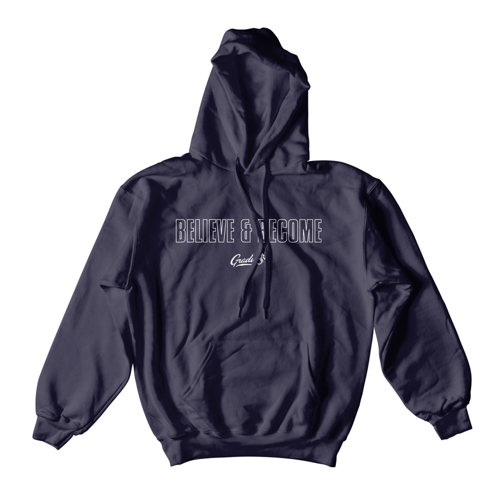 Believe & Become Outline Premium Pullover Hoodie