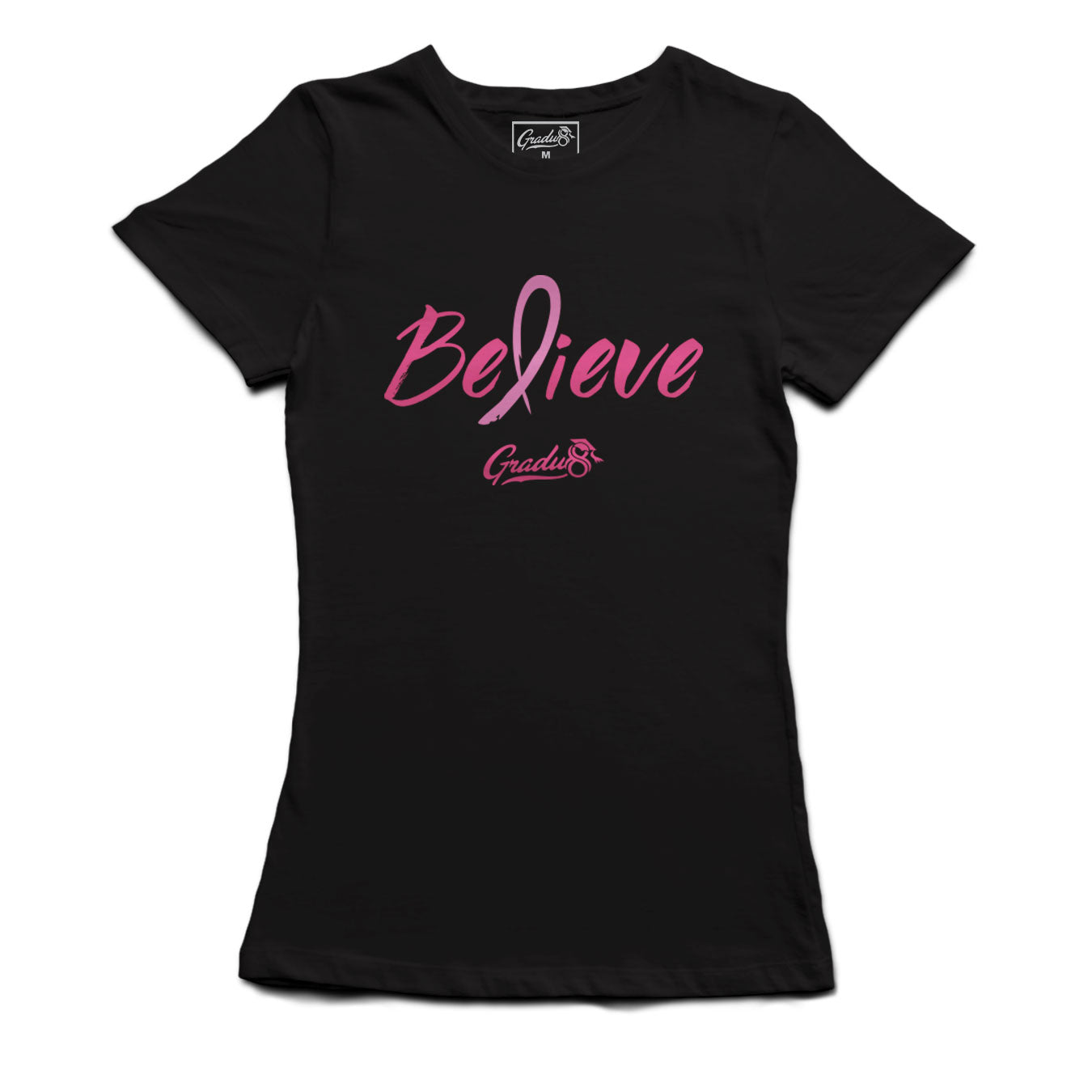 Believe: Women's Breast Cancer Awareness Limited Edition Set, T-shirt and Core Fleece Bag