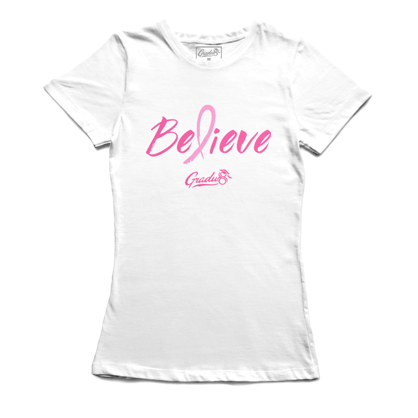 Believe: Women's Breast Cancer Awareness Limited Edition Set, T-shirt and Core Fleece Bag