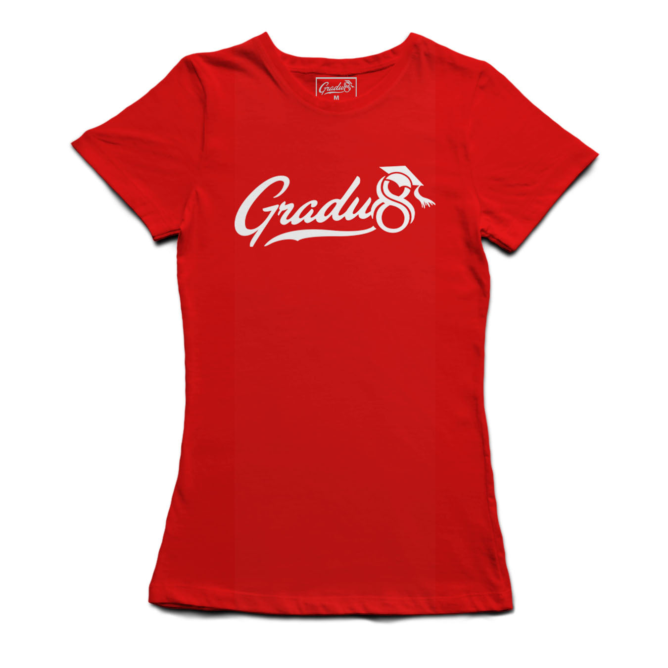 Women's Gradu8 Script Logo Premium T-shirt - Red