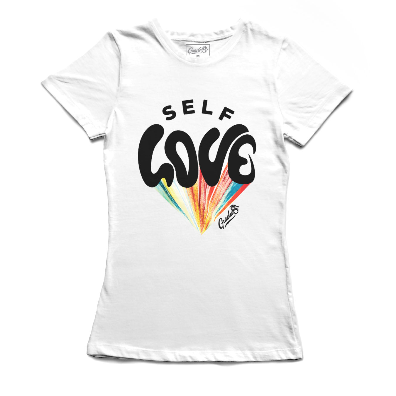 Women\'s Self Gradu8 – Crew T-Shirt - Neck Apparel White Love