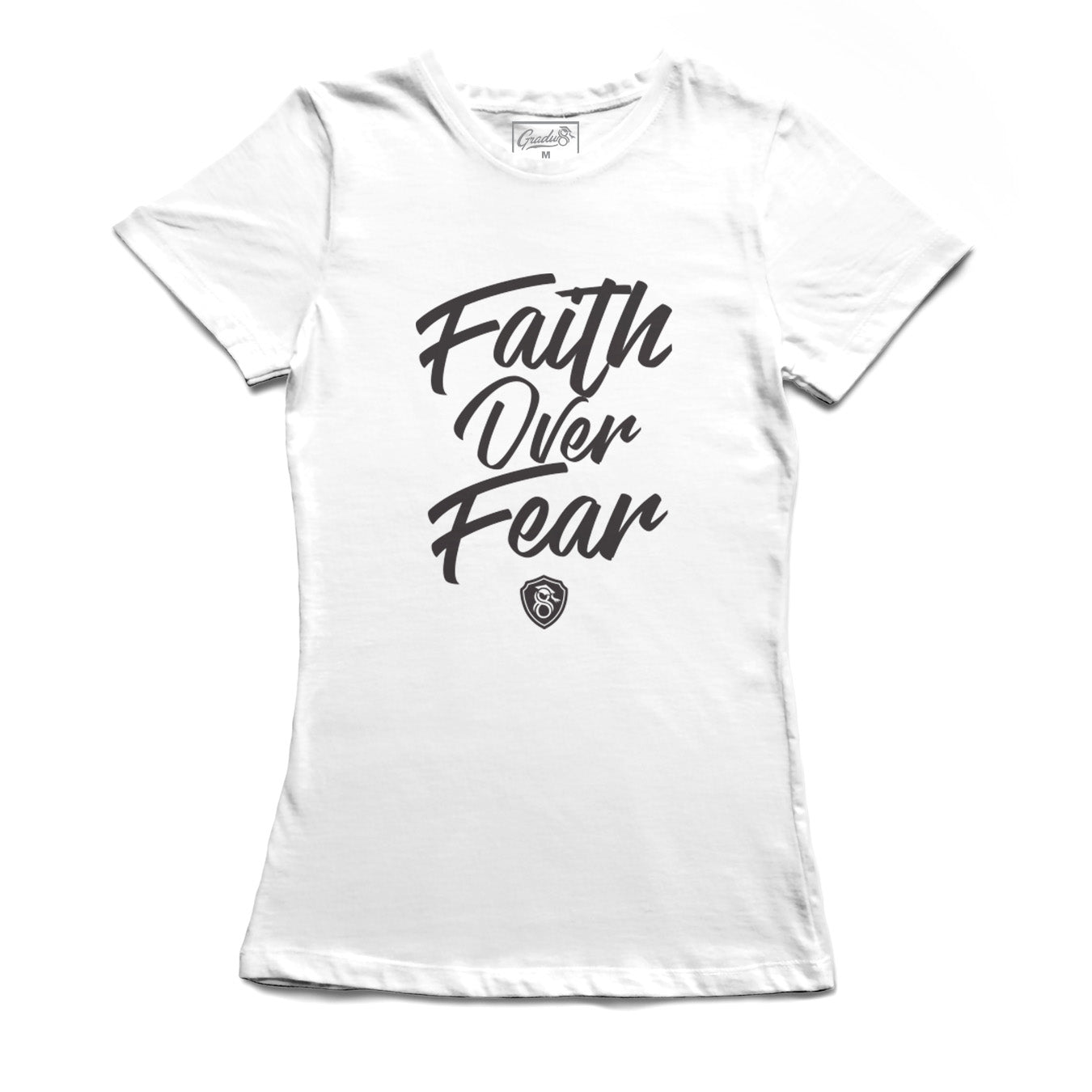 Women's Faith Over Fear Premium T-shirt - White