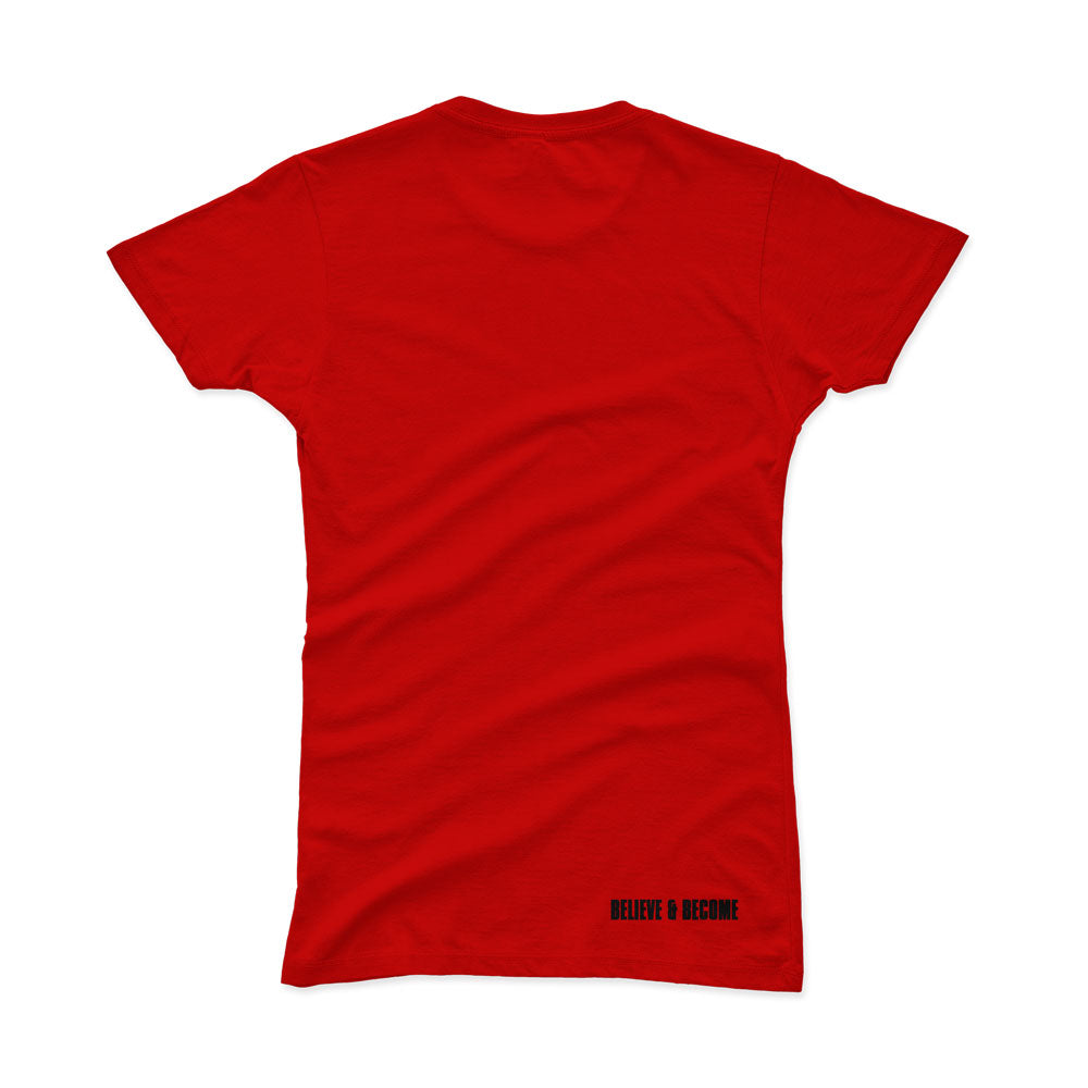 Women's Gradu8 Script Logo Premium T-shirt - Red